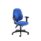 Concept Deluxe Chair in royal blue with adjustable arms and a five-star base on caster wheels.