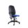 Concept Deluxe Chair in blue upholstery, featuring a high-back, ergonomic design, adjustable height, and asynchro mechanism.