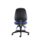 Concept Deluxe Chair in blue fabric with a high back, ergonomic design, and adjustable features for optimal support.