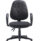 High-back Concept Operator Chair in dark fabric, featuring fixed arms and durable design for all-day comfort.