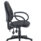 High-back Concept Operator Chair in dark grey fabric with fixed arms and adjustable support mechanism for ergonomic comfort.