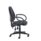 High-back Concept Operator Chair in dark grey fabric with fixed arms and adjustable support mechanism for ergonomic comfort.