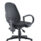 High-back Concept Operator Chair in black with fixed arms and adjustable support, designed for all-day comfort in workspaces.