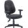 Concept Operator High Back Chair with adjustable arms in charcoal grey upholstery.
