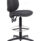 Charcoal Concept Mid-Back Fixed Draughtsman-Kit Chair with a round footrest and adjustable height.