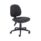 Mid back charcoal Concept Operator Chair with no arms and a five-star caster base.