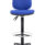 Concept Mid-Back Fixed Draughtsman-Kit Chair in blue fabric, featuring adjustable height and Permanent Contact Back mechanism.