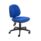 Mid Back Concept Operator Chair in Royal Blue, with no arms and a five-star base on wheels.