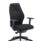 Deluxe Ergonomic Posture Chair in black with height and depth adjustable arms.