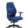 Deluxe Ergonomic Posture Chair in blue with height and depth adjustable arms.