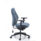 Deluxe Ergonomic Posture Chair in blue fabric with height and depth adjustable arms and inflatable lumbar support.