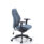 Deluxe Ergonomic Posture Chair with height/depth adjustable arms, inflatable lumbar support, high-backed design in blue fabric.