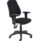 Calypso 2 High Back Operator Chair in black with adjustable arms and a five-star base on wheels.