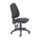 Calypso 2 High Back Operator Chair, Charcoal, No Arms, features ergonomic design and adjustable mechanisms.