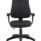 Calypso 2 High Back Operator Chair with adjustable arms, featuring black PU upholstery and a five-star base.