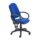 Calypso 2 High Back Operator Chair with fixed arms in royal blue fabric and black base.
