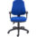 Calypso 2 High Back Operator Chair in blue fabric with height-adjustable arms and a mobile five-star base. Dimensions: 640 x 640.