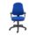 Calypso 2 High Back Operator Chair in blue fabric with height-adjustable arms and a mobile five-star base. Dimensions: 640 x 640.