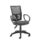 Calypso 2 Mesh Office Chair with fixed arms, charcoal colour, featuring a mesh back and fabric seat.
