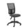 Calypso 2 Mesh Office Chair, No Arms, Charcoal colour, featuring a mesh back and fabric seat.