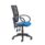Calypso 2 Mesh Office Chair with blue seat, breathable mesh back, fixed arms, and durable five-star base on casters.