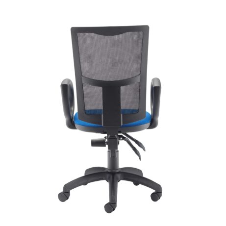 Calypso 2 Mesh Office Chair with breathable mesh back, fixed arms, high back support, and durable five-star base with casters.
