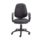 Calypso Ergo 2 Lever Office Chair, charcoal fabric with fixed arms and lumbar pump adjustment.