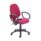 Calypso Ergo 2 Lever Office Chair in Claret with fixed arms and lumbar pump adjustment.