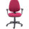 Calypso Ergo 2 Lever Office Chair in Claret with adjustable arms and lumbar pump.