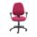Calypso Ergo 2 Lever Office Chair in Claret with adjustable arms and lumbar pump.