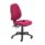 Calypso Ergo 2 Lever Office Chair, Claret, no arms, featuring a lumbar pump and swivel base.