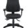 Calypso Ergo 2 Lever Office Chair, Adjustable Black PU Arms, with Lumbar Pump, Black finish.