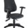 Calypso Ergo 2 Lever Office Chair with lumbar pump, black PU fabric, features folding arms and a five-star base.