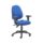 Calypso Ergo 2 Lever Office Chair with adjustable arms, royal blue fabric, and lumbar pump feature.