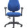 Calypso Ergo 2 Lever Office Chair, Royal Blue, with folding arms and lumbar pump, on a five-wheel base.