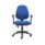 Calypso Ergo 2 Lever Office Chair, Royal Blue, with folding arms and lumbar pump, on a five-wheel base.