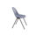 Lizzie 4 Leg Chair with a curved blue plastic seat and robust black steel A-frame, suitable for café and meeting spaces.