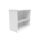 Bookcase with 1 shelf, 730mm high, in Arctic White, made from FSC-certified materials.