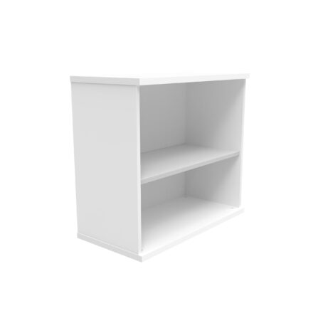 Bookcase with 1 shelf, 730mm high, in Arctic White, made from FSC-certified materials.