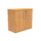 Cupboard, 730mm high, in Norwegian Beech finish, featuring two doors and a lockable handle. FSC certified.