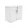 Cupboard, FSC certified, 730mm high, in Arctic White with two doors and a lock.