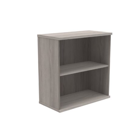 Bookcase in Alaskan Grey Oak with 1 shelf, 816mm high, featuring a modern design and FSC certification.