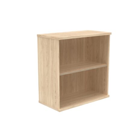 Bookcase in Canadian Oak, FSC certified, 816mm high, featuring 1 shelf for storage.