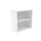 Bookcase with 1 shelf, 816mm high, in Arctic White, FSC certified. Sleek, modern design suitable for any space.
