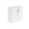 Cupboard in Arctic White, 816mm high, features two doors and a lock. Made from FSC certified materials.