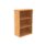 Bookcase in Norwegian Beech with 2 shelves, 1204mm high and made from FSC certified materials.