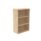 Two-shelf bookcase in Canadian Oak, 1204mm high, made from FSC-certified material.