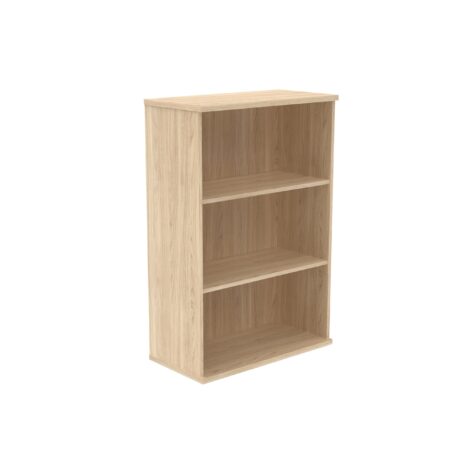 Two-shelf bookcase in Canadian Oak, 1204mm high, made from FSC-certified material.
