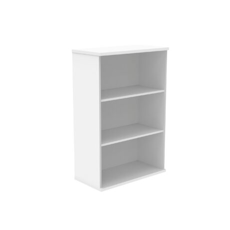 Bookcase with 2 shelves, 1204mm high, in Arctic White finish, made from FSC-certified material.