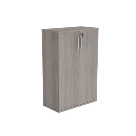 Cupboard, 1204 high, in Alaskan Grey Oak finish, featuring two doors and a sleek design. FSC certified.